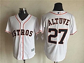 Majestic Houston Astros #27 Jose Altuve White Stitched Baseball Jersey,baseball caps,new era cap wholesale,wholesale hats